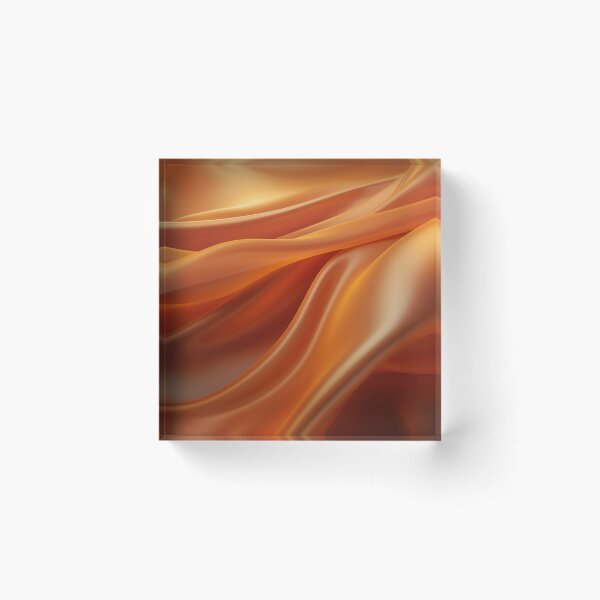 Item preview, Flowing orange silk fabric texture designed and sold by anytka.