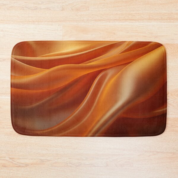 Item preview, Flowing orange silk fabric texture designed and sold by anytka.