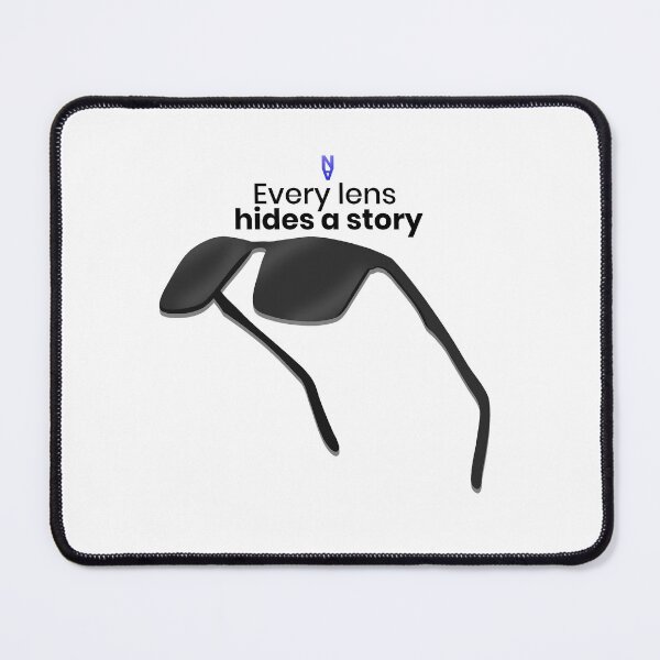 Item preview, Every lens hides a story- minimal sunglasses quote T shirt designed and sold by neyacts.