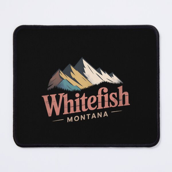 Item preview, Whitefish Montana Vintage Travel  | Retro Mountain Landscape Des designed and sold by VividOrganica.