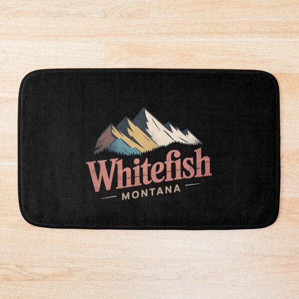 Item preview, Whitefish Montana Vintage Travel  | Retro Mountain Landscape Des designed and sold by VividOrganica.