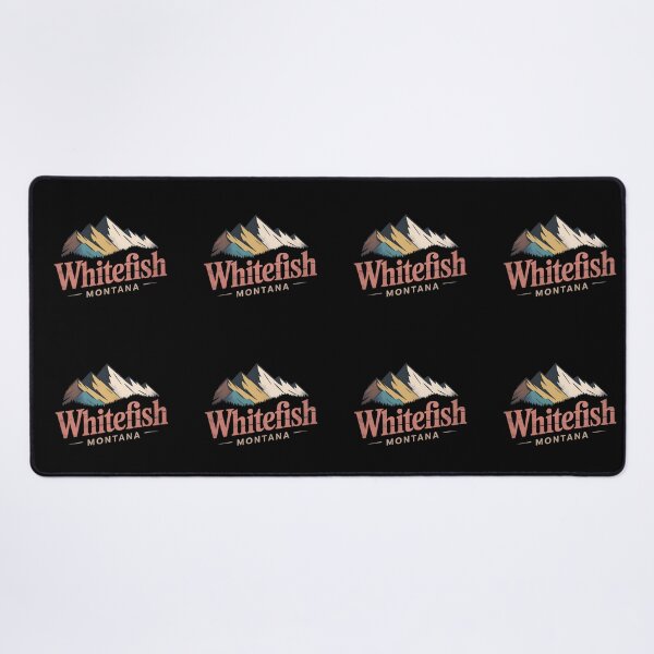 Item preview, Whitefish Montana Vintage Travel  | Retro Mountain Landscape Des designed and sold by VividOrganica.