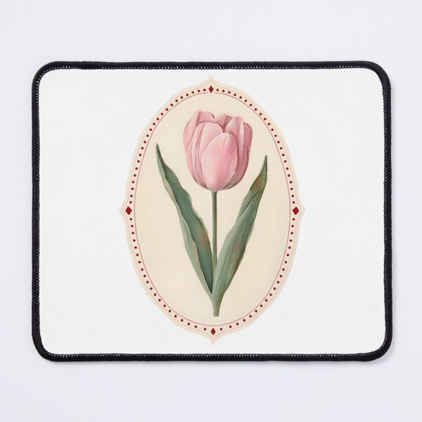Item preview, Pink Tulip Oval Framed designed and sold by LucianNight.