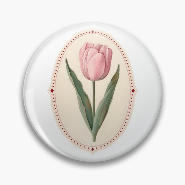 Item preview, Pink Tulip Oval Framed designed and sold by LucianNight.