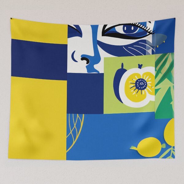 Item preview, Vibrant citrus abstract art designed and sold by anytka.