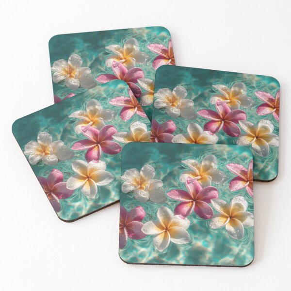 Item preview, Colorful flowers floating on water designed and sold by anytka.