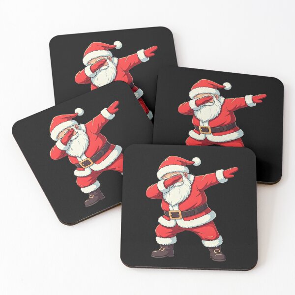 Item preview, Minimalist Funny Santa Dab Illustration | Cool Christmas Cartoon Vector Art designed and sold by PixelVibe782.