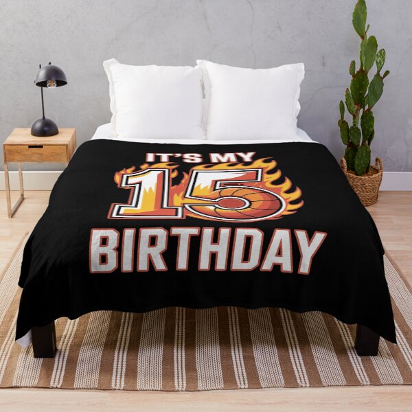 Item preview, It's My 15th Birthday 15 Years Old Basketball Ball Boy designed and sold by BeetleMalon.