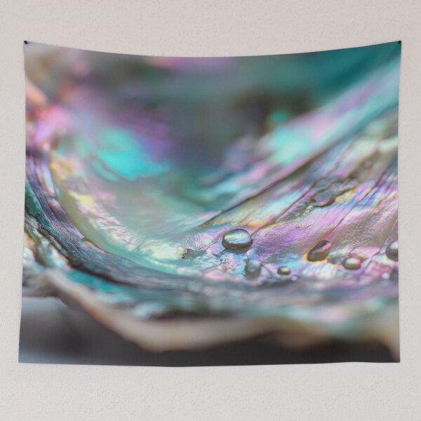 Item preview, Colorful patterned shell designed and sold by anytka.