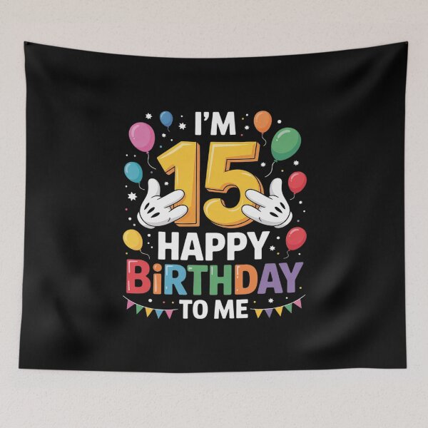 Item preview, I'm 15 Year Old Happy Birthday To Me 15th Birthday  designed and sold by BeetleMalon.
