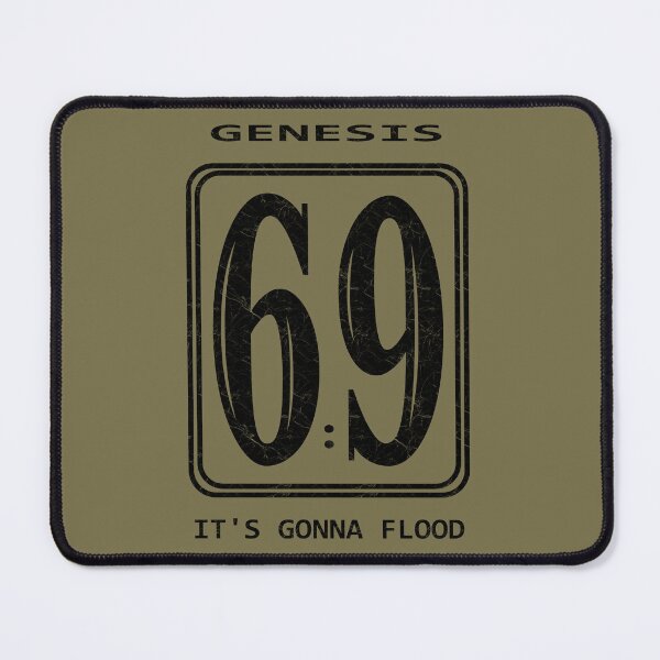 Item preview, Genesis 6:9 The great Flood | Christian Bible Verse Typographic Sports number 69 | Black designed and sold by ZechJohnRB.