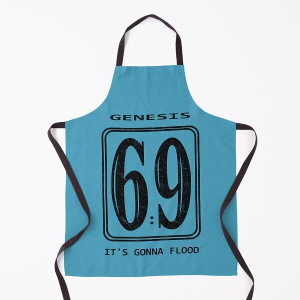 Item preview, Genesis 6:9 The great Flood | Christian Bible Verse Typographic Sports number 69 | Black designed and sold by ZechJohnRB.