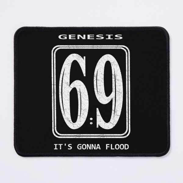 Item preview, Genesis 6:9 The great Flood | Christian Bible Verse Typographic Sports number 69 | White designed and sold by ZechJohnRB.