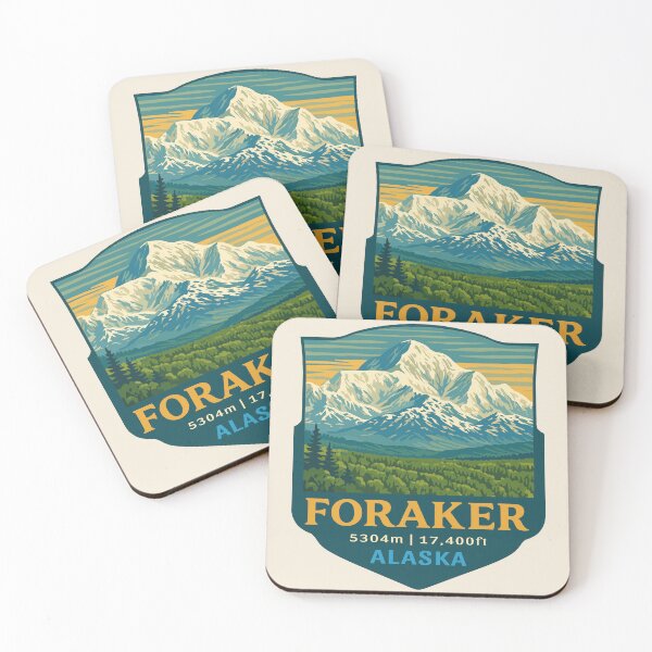 Item preview, Mount Foraker Mountain Vista - Alaska Vector Landscape designed and sold by Gideon Emmerich.