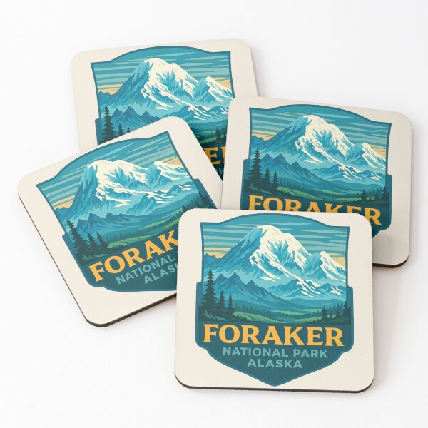 Item preview, Mount Foraker Mountain Vista - Alaska Vector Landscape designed and sold by Gideon Emmerich.