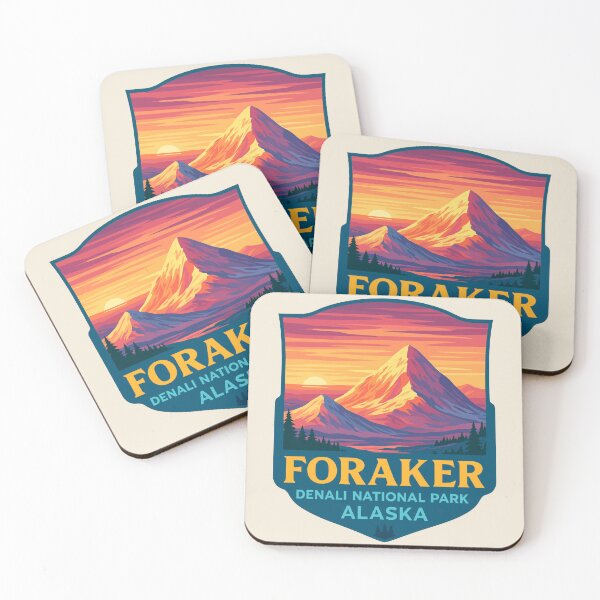 Item preview, Mount Foraker Mountain Vista - Alaska Vector Landscape designed and sold by Gideon Emmerich.