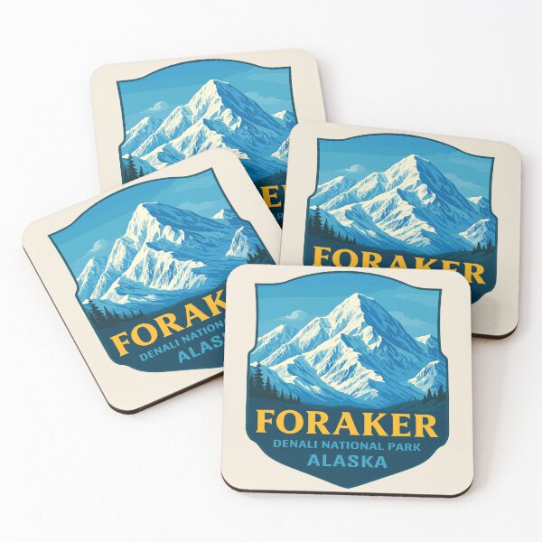 Item preview, Mount Foraker Mountain Vista - Alaska Vector Landscape designed and sold by Gideon Emmerich.