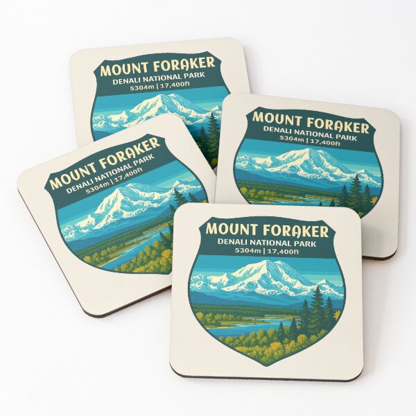 Item preview, Mount Foraker Mountain Vista - Alaska Vector Landscape designed and sold by Gideon Emmerich.