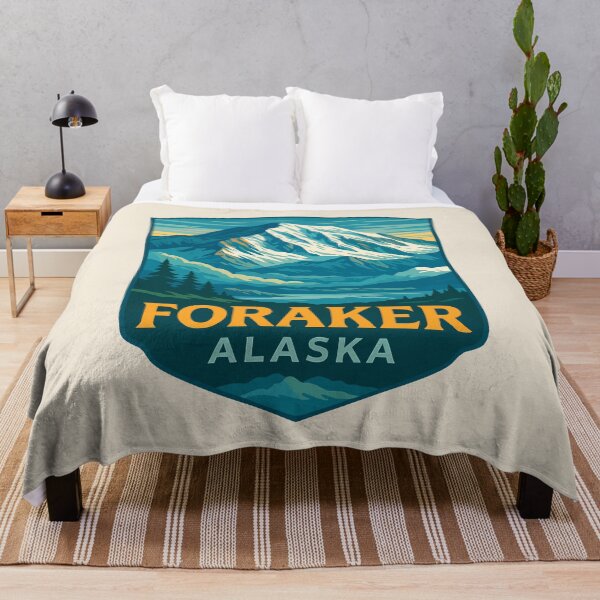 Item preview, Mount Foraker Mountain Vista - Alaska Vector Landscape designed and sold by Gideon Emmerich.