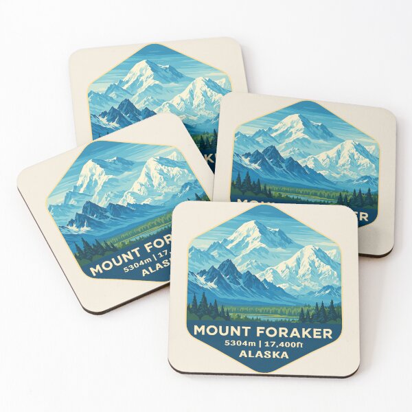 Item preview, Mount Foraker Mountain Vista - Alaska Vector Landscape designed and sold by Gideon Emmerich.