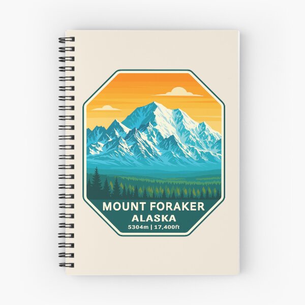 Item preview, Mount Foraker Mountain Vista - Alaska Vector Landscape designed and sold by Gideon Emmerich.