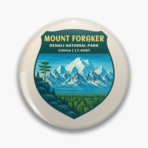 Item preview, Mount Foraker Mountain Vista - Alaska Vector Landscape designed and sold by Gideon Emmerich.