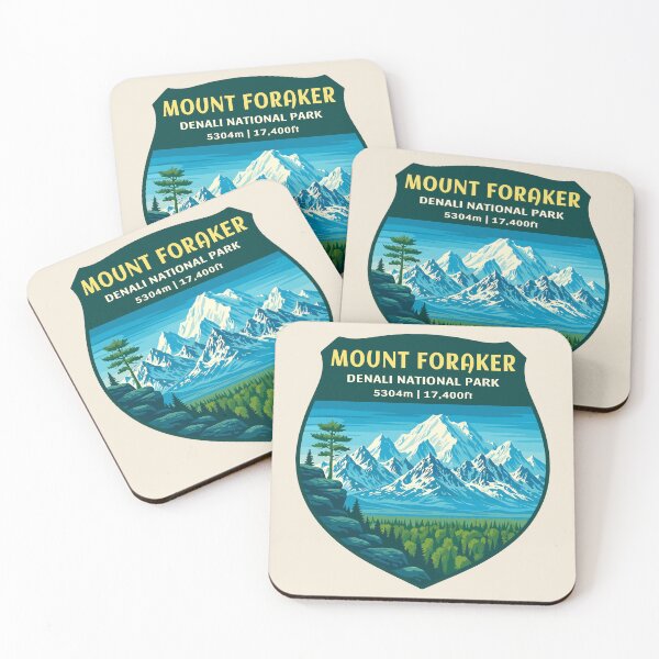 Item preview, Mount Foraker Mountain Vista - Alaska Vector Landscape designed and sold by Gideon Emmerich.