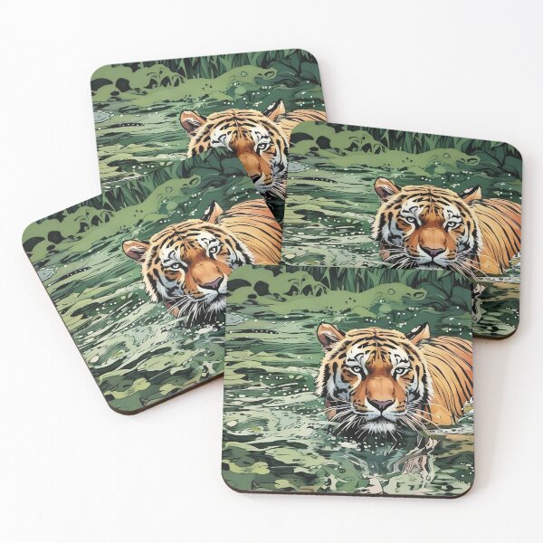 Item preview, Tiger Swimmimg designed and sold by tomorrowsart.