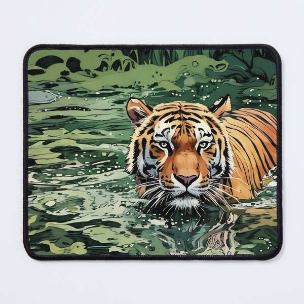 Item preview, Tiger Swimmimg designed and sold by tomorrowsart.