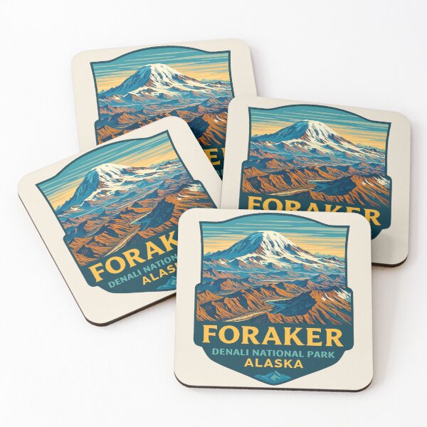 Item preview, Mount Foraker Mountain Vista - Alaska Vector Landscape designed and sold by Gideon Emmerich.
