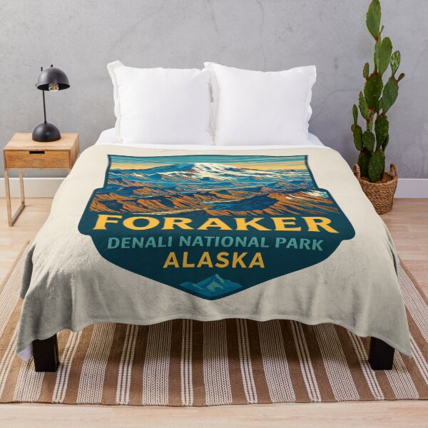 Item preview, Mount Foraker Mountain Vista - Alaska Vector Landscape designed and sold by Gideon Emmerich.