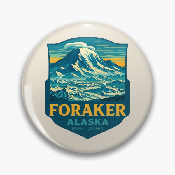 Item preview, Mount Foraker Mountain Vista - Alaska Vector Landscape designed and sold by Gideon Emmerich.