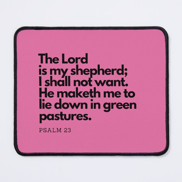 Item preview, Psalm 23:1-2 – The Lord Is My Shepherd | Peaceful Christian Wall Art Poster designed and sold by Animals, Nature & Landscapes.