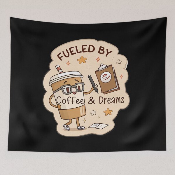 Item preview, Fueled by Coffee and OT Dreams — Funny Pre Occupational Therapy Design designed and sold by VividOrganica.