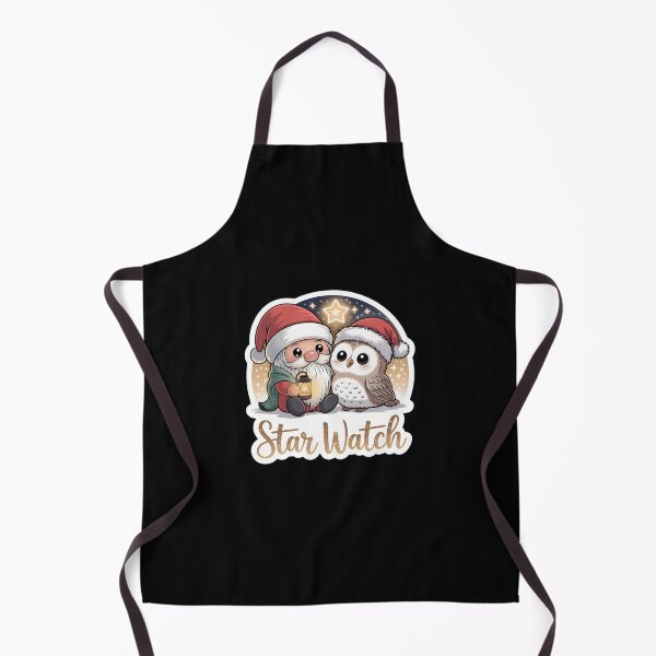 Item preview, Christmas Gnomes Sticker Star Watch Gnome & Owl Cozy Night Art designed and sold by Nuist25.