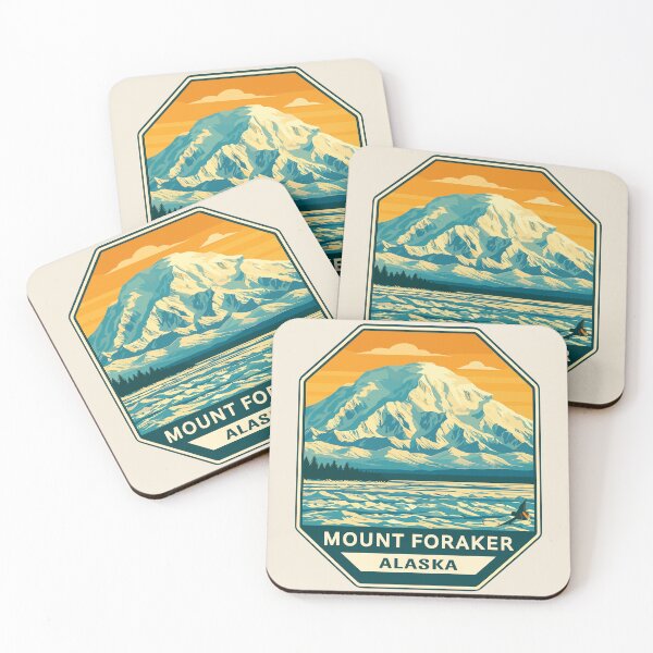 Item preview, Mount Foraker Mountain Vista - Alaska Vector Landscape designed and sold by Gideon Emmerich.