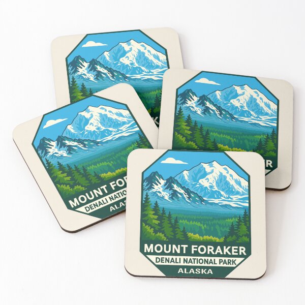 Item preview, Mount Foraker Mountain Vista - Alaska Vector Landscape designed and sold by Gideon Emmerich.