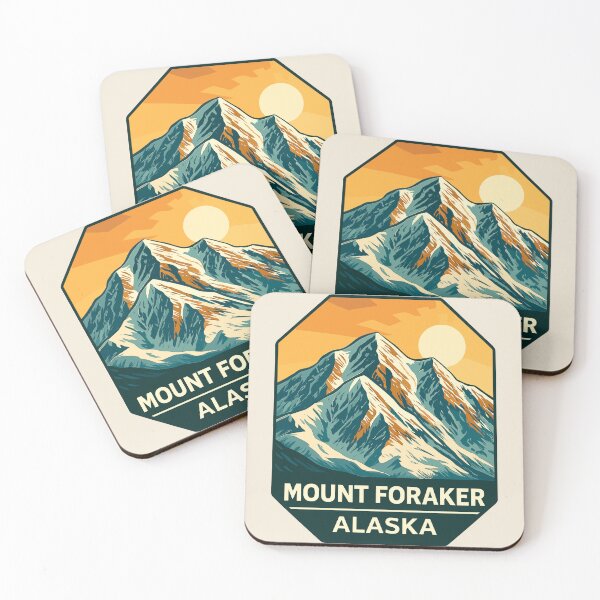 Item preview, Mount Foraker Mountain Vista - Alaska Vector Landscape designed and sold by Gideon Emmerich.