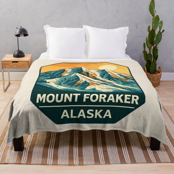 Item preview, Mount Foraker Mountain Vista - Alaska Vector Landscape designed and sold by Gideon Emmerich.