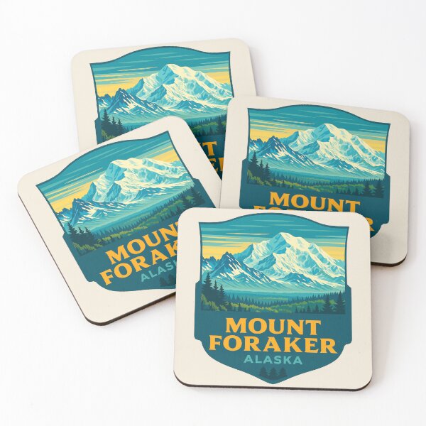 Item preview, Mount Foraker Mountain Vista - Alaska Vector Landscape designed and sold by Gideon Emmerich.