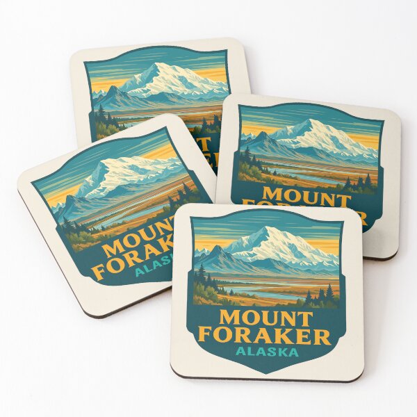 Item preview, Mount Foraker Mountain Vista - Alaska Vector Landscape designed and sold by Gideon Emmerich.