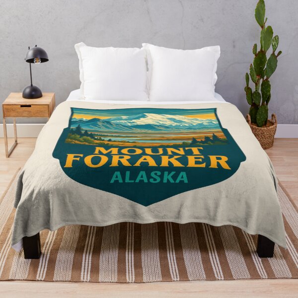Item preview, Mount Foraker Mountain Vista - Alaska Vector Landscape designed and sold by Gideon Emmerich.