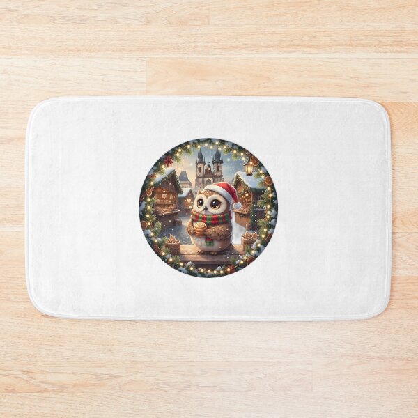Item preview, Kawaii Cute Owl Prague Christmas Market  designed and sold by FixwellStudio.