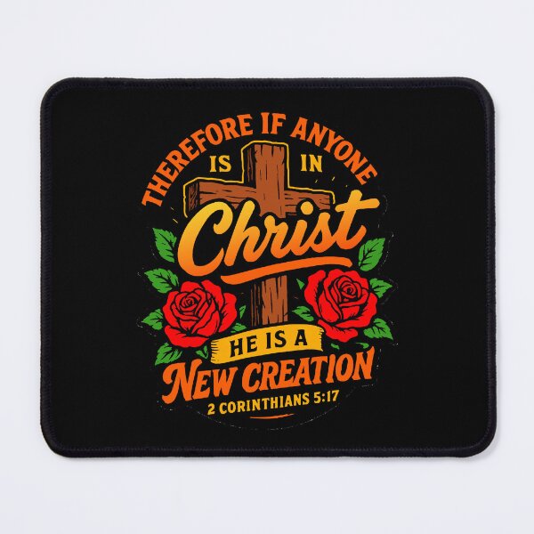 Item preview, 2 Corinthians 5:17 Therefore If Anyone Is In Christ He Is A New Creation designed and sold by plushism.