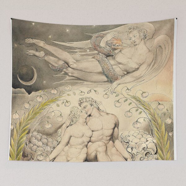 Item preview, HD Satan Watching the Endearments of Adam and Eve, by William Blake HIGH DEFINITION (Original colors) designed and sold by MINDTHECHERRY.