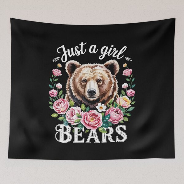 Item preview, Floral Bear Just A Girl Who Loves Bears  designed and sold by NeomiStoreSS.