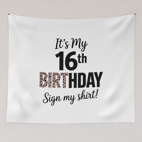 Item preview, It's My 16th Birthday Party 16 Years Old Girl Sign My  designed and sold by ClassicAnthony.