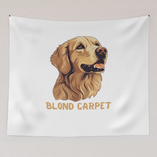 Item preview, Blond Carpet design Golden Retriever designed and sold by DoglovershopIT.