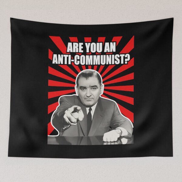 Item preview, Anti-Communist Question Vintage Joseph McCarthy designed and sold by cozygamerstore.