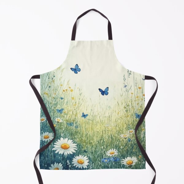 Artikelvorschau, Blumenwiese und blaue Schmetterlinge entworfen und verkauft von Dali RB.